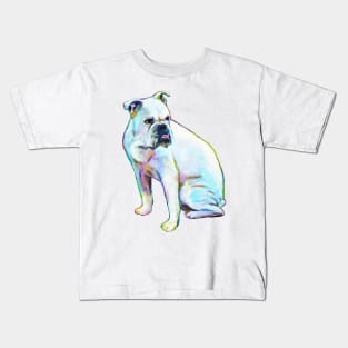 Georgia the Bulldog by Robert Phelps Kids T-Shirt